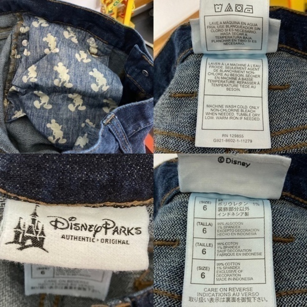 Disney Mickey Mouse embroidered dark wash jeans - Picture 15 of 16
